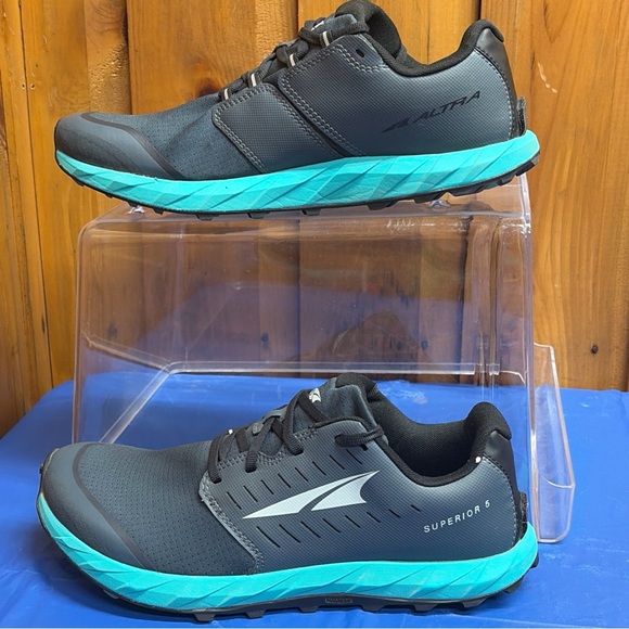 Altra Superior 5 Womens Running Shoes 10.5 Zero Drop Gray Trail Wide Toe Box - Picture 6 of 12